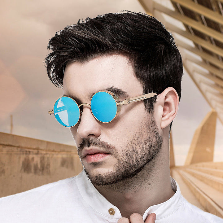 BowLift | Sunglasses Steampunk Round Lens Metal Frame Unisex Glasses