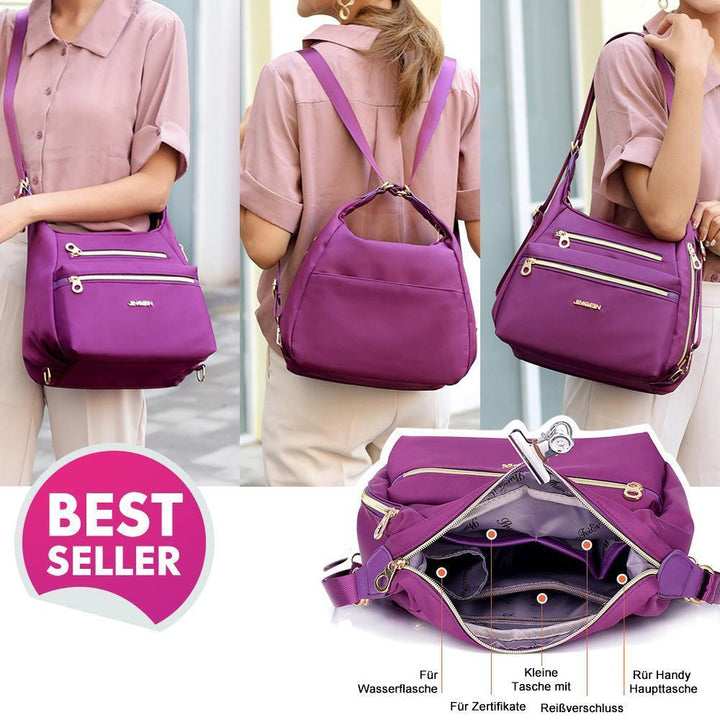 Bag with double zippers, backpack, handbag and crossbody bag | Bowlift