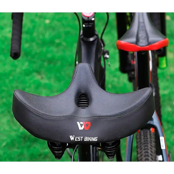 BowLift | RideEase - Extra Wide & Breathable Comfortable Bike Saddle, Ergonomic Bicycle Seat