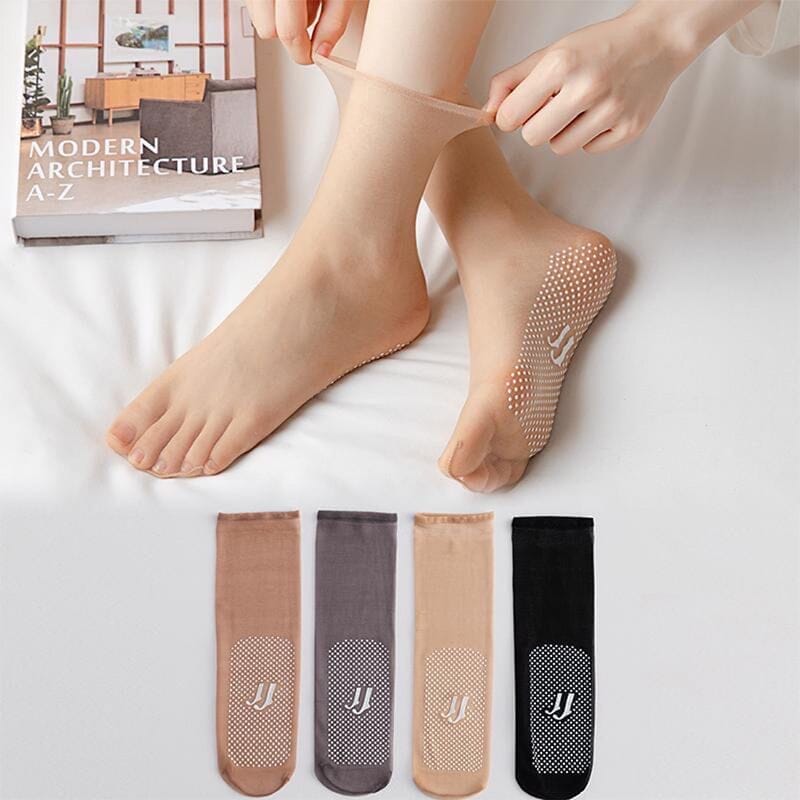 Invisible, Non-slip Crystal Silk Socks | Bowlift