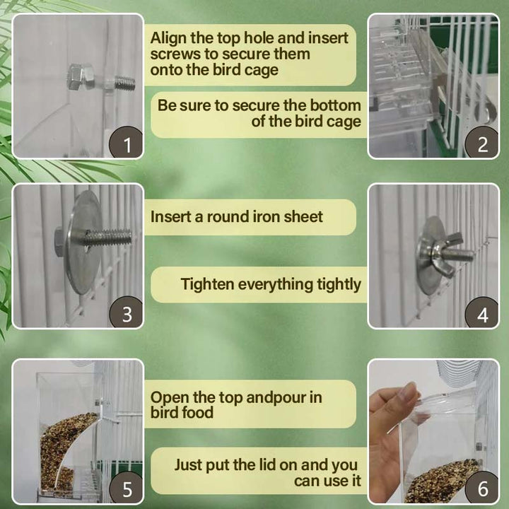 BowLift | Automatic No-Spill Transparent Bird Feeder