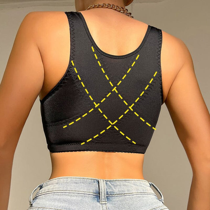 BowLift | French Lace Front Button Bra