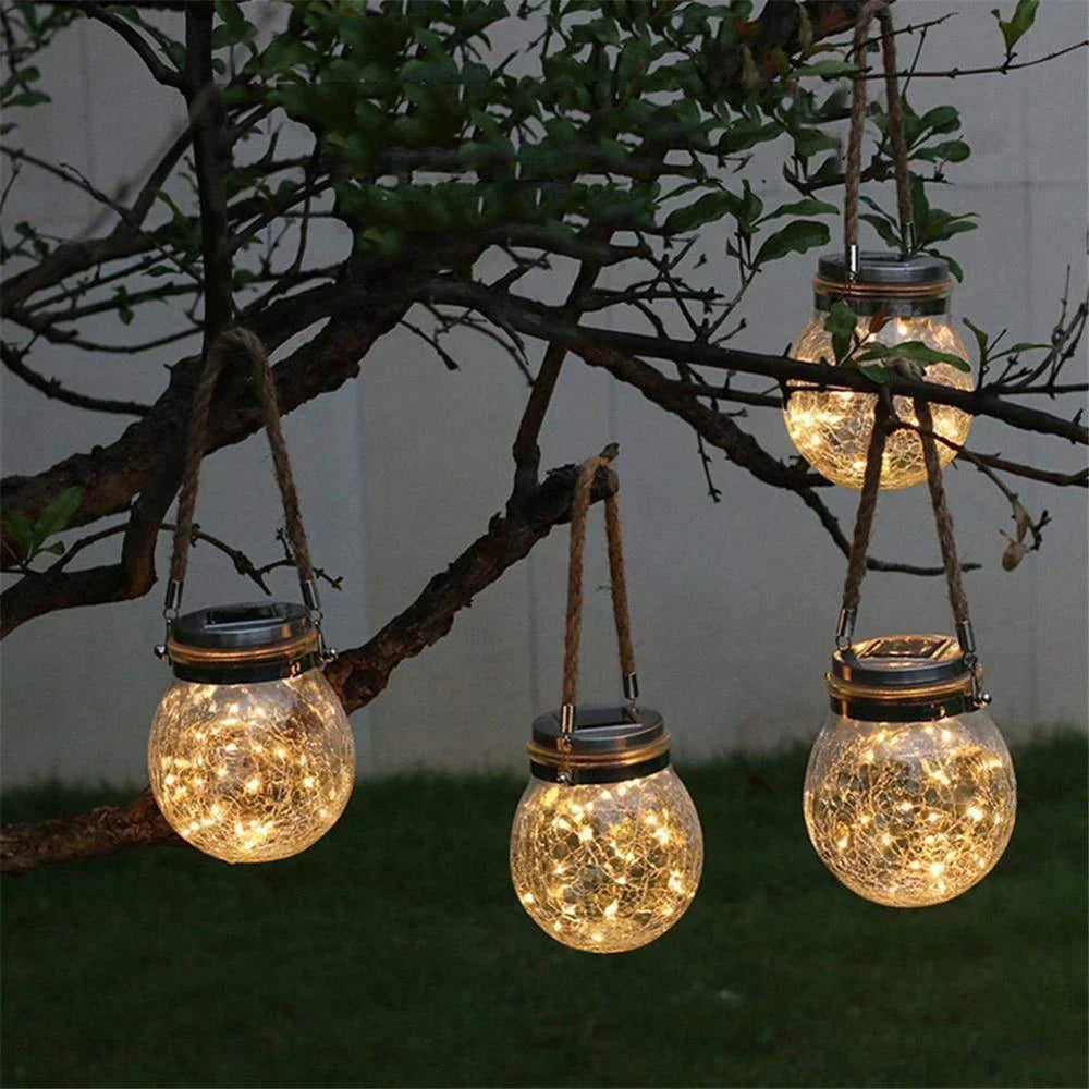 Solar Mason Jar Lamp - Lunara | Bowlift