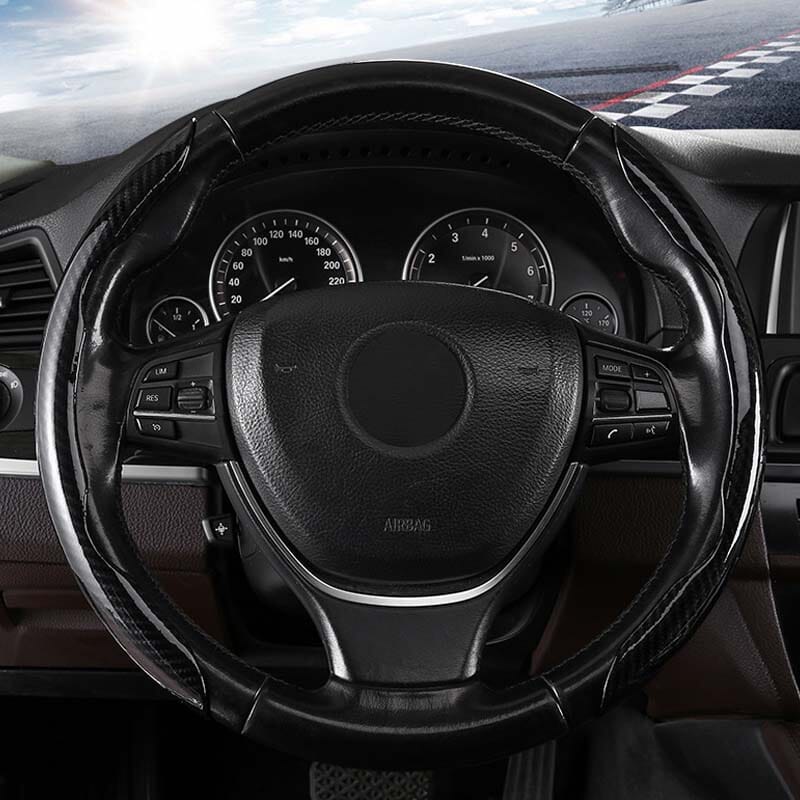 BowLift | Universal Laser Carbon Fiber Pattern Steering Wheel Cover