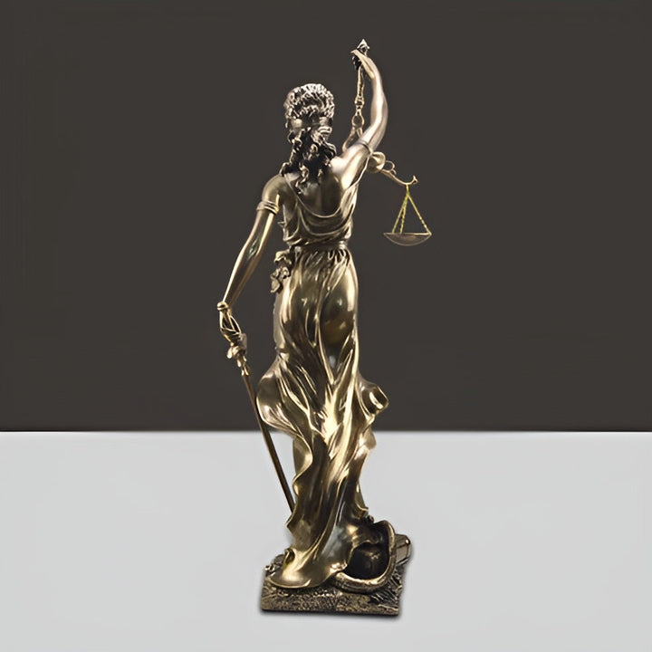 Statue of the Goddess of Justice – An elegant decorative sculpture of Justitia | Bowlift