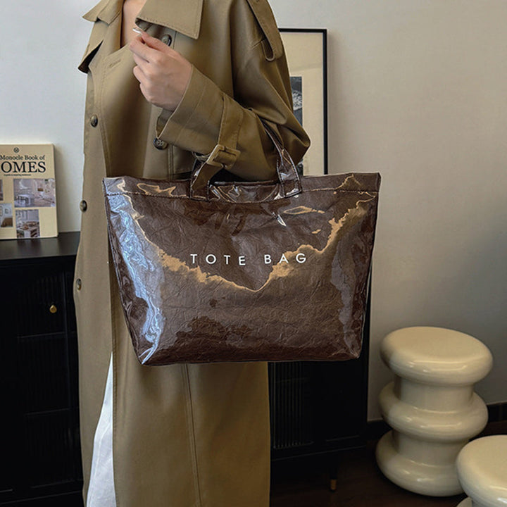 Women Letter Print Tote Bag | Bowlift