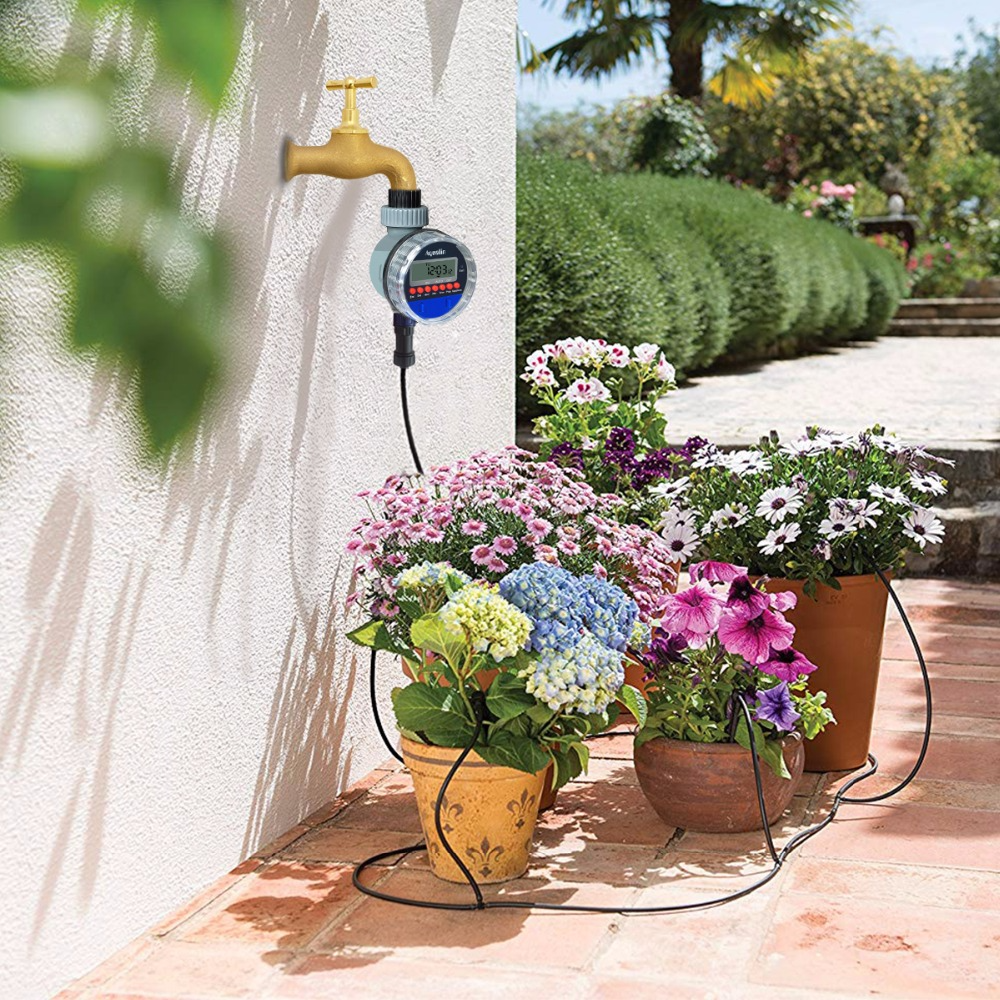 BowLift | Digital irrigation clock with LCD display – Automatic garden irrigation for plants