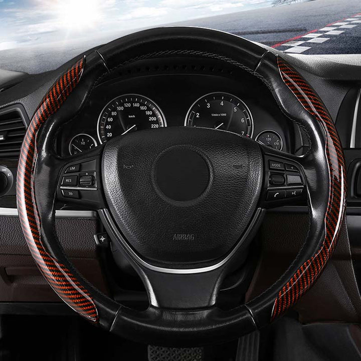 BowLift | Universal Laser Carbon Fiber Pattern Steering Wheel Cover