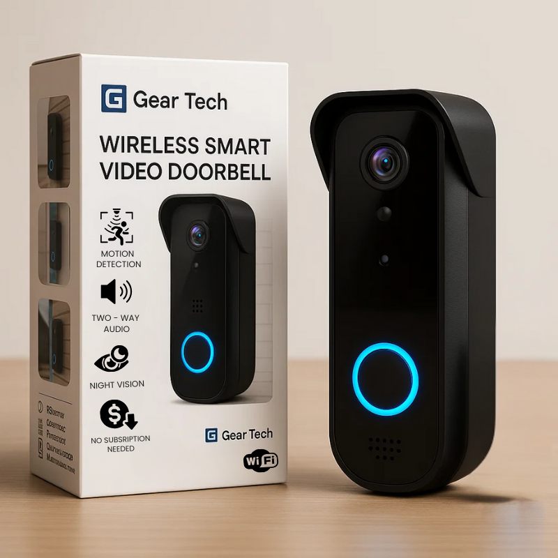 BowLift | Wireless Smart Video Doorbell | No Subscription Needed | High-Definition Camera Doorbell