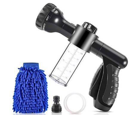 BowLift | Multifunctional Car Wash Gun – Spray Gun with Microfiber Attachment for Thorough Cleaning
