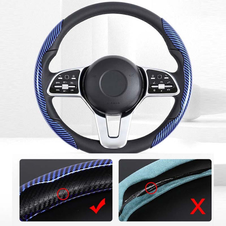 BowLift | Universal Laser Carbon Fiber Pattern Steering Wheel Cover
