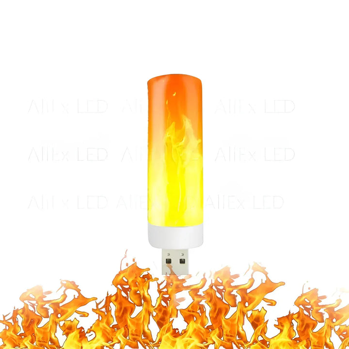 BowLift | Flame effect lamp – 9W LED lamp with realistic flame light