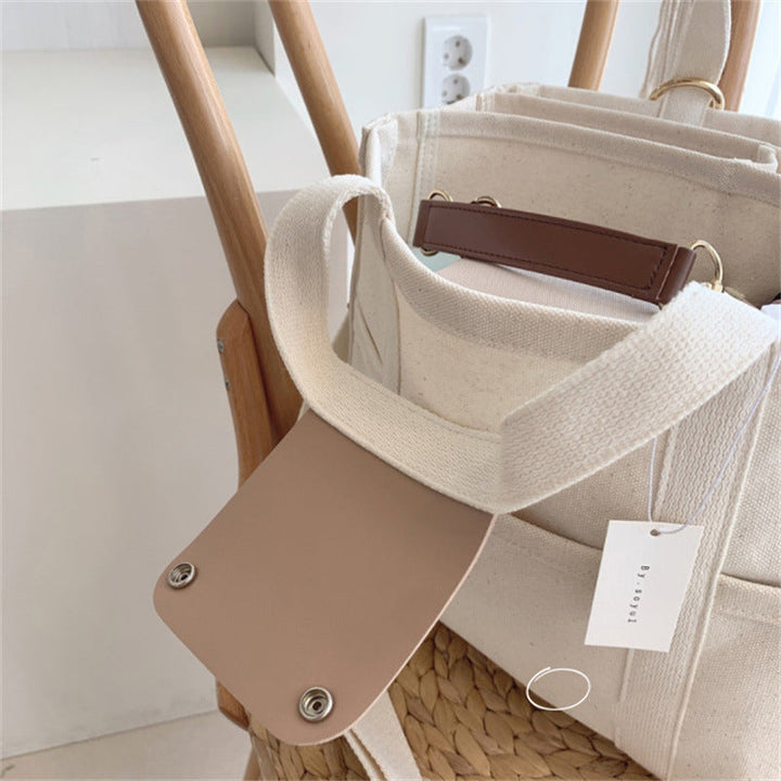 BowLift | Solid Color Canvas Shopper Bag