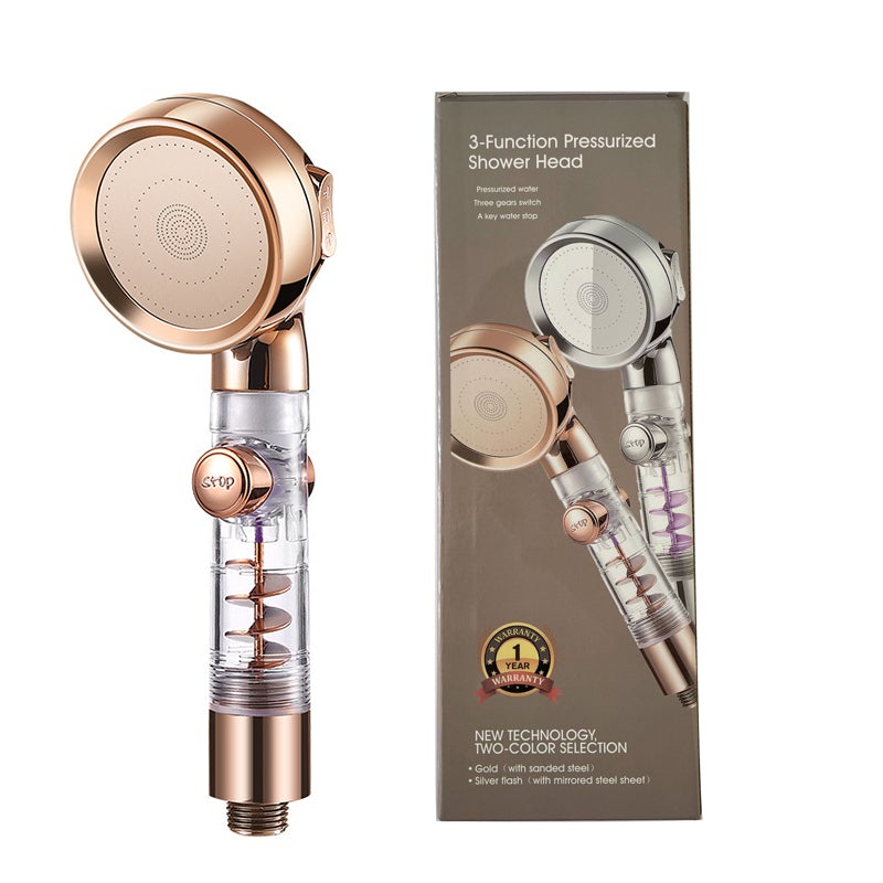 3 Mode Adjustable Turbocharged Shower Head | Bowlift