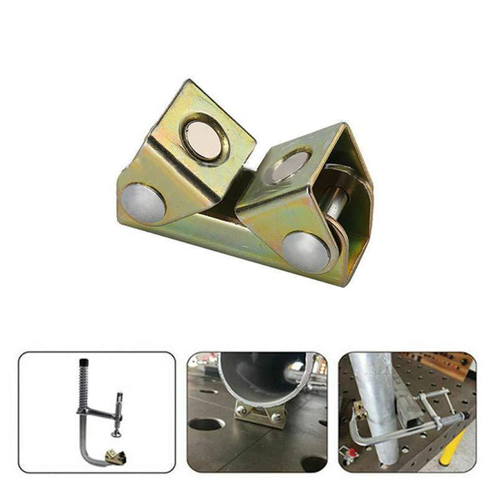 Adjustable V Magnetic Support for Welding (2 pieces) | Bowlift