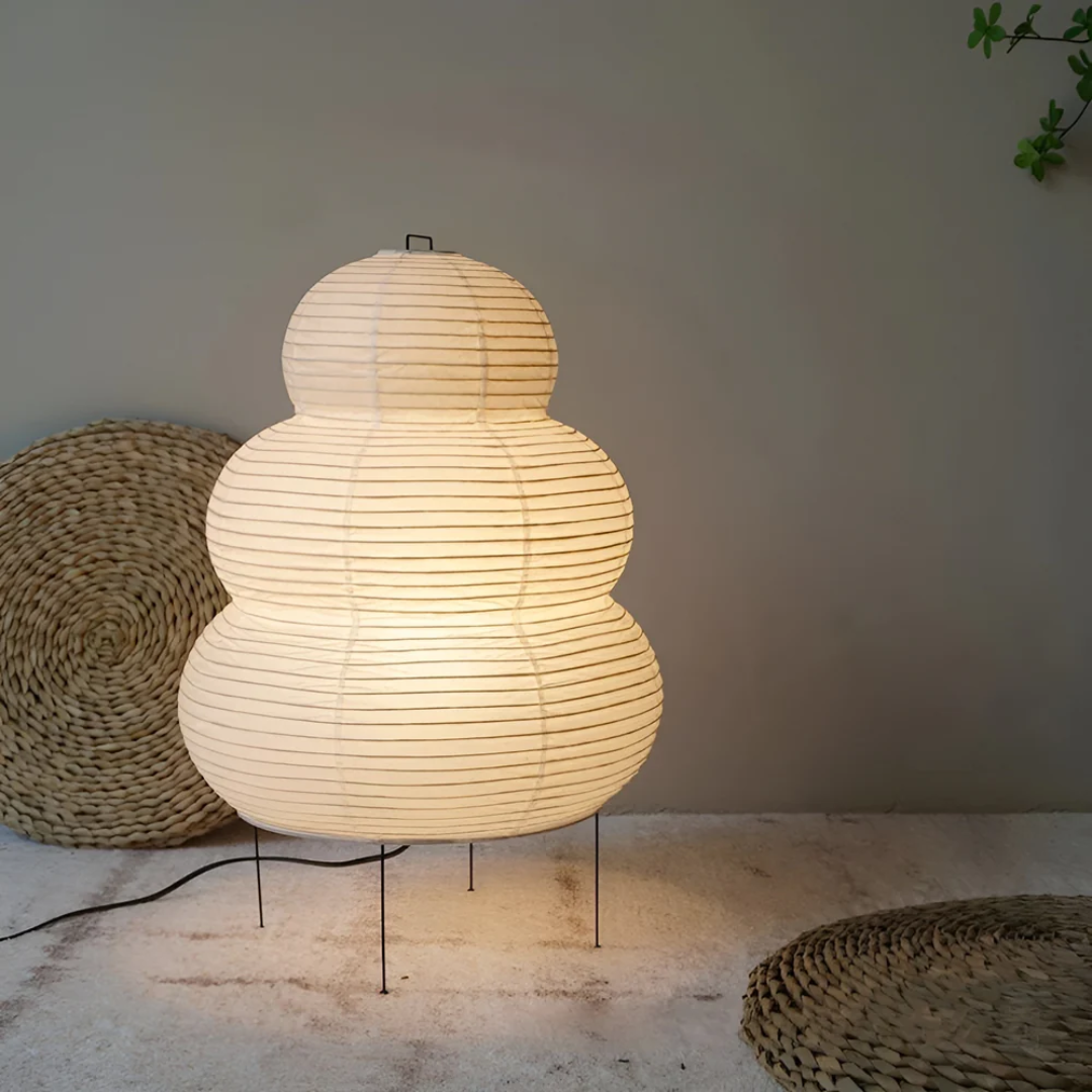 BowLift | Japanese Floor Lamp Made of Rice Paper