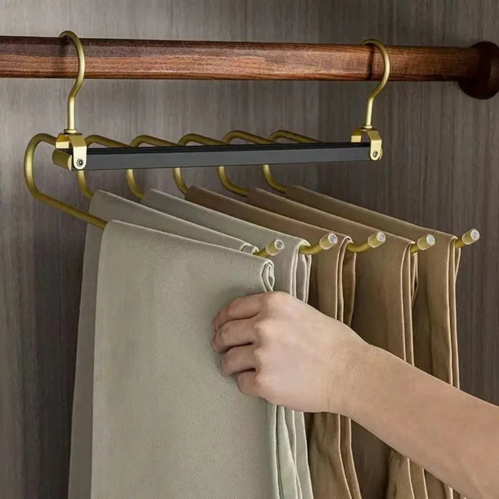 BowLift | Regal Gold Space-Saving Trouser Hanger