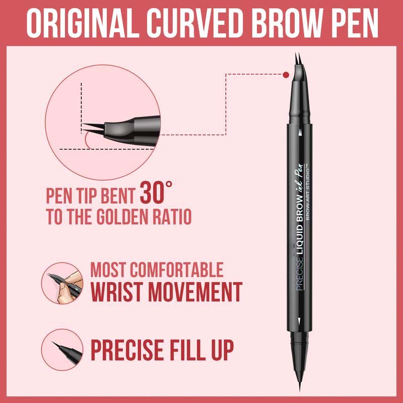 BowLift | 2-in-1 Dual-Ended Eyebrow Pencil with Micro-Fork Tip Applicator and Precise Brush Tip