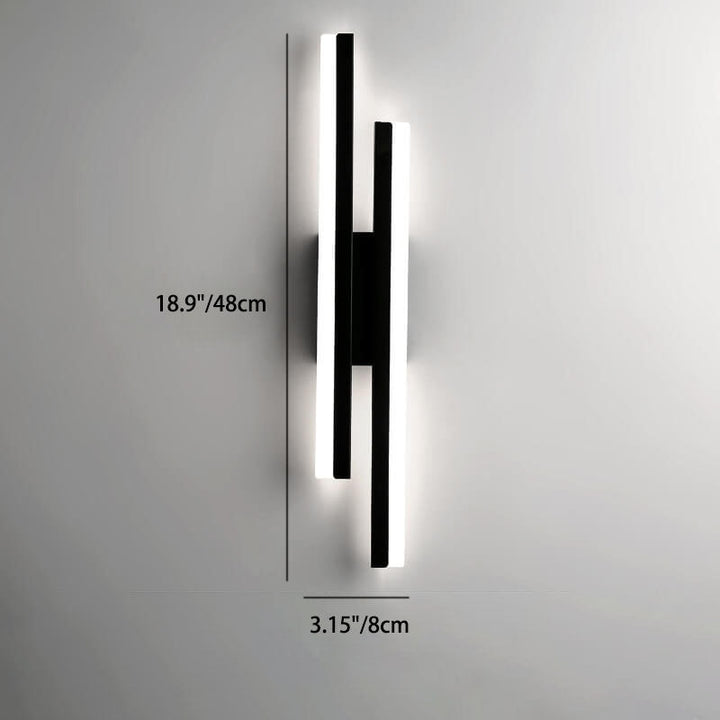 BowLift | LuxLine Modern LED Wall Lamp | Minimalist Design | Iron & Acrylic | Dimmable Light