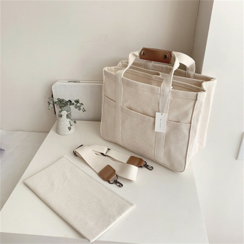 BowLift | Solid Color Canvas Shopper Bag