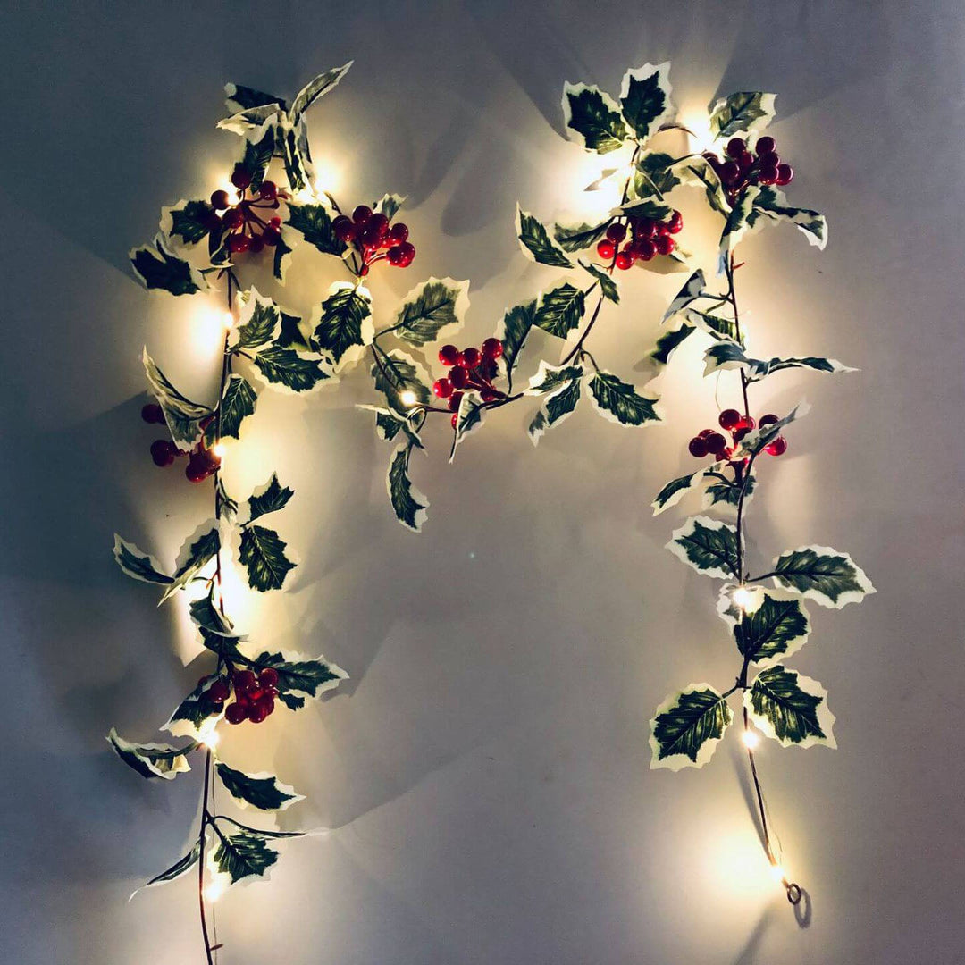 BowLift | Christmas Red Fruit Rattan Party Window Patio Party Thanksgiving Decoration String Lights