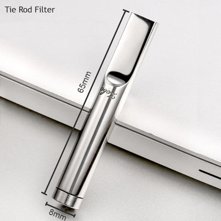 BowLift | Portable Reusable Stainless Steel Cigarette Filter Holder, with Tar Filter & Detachable Design