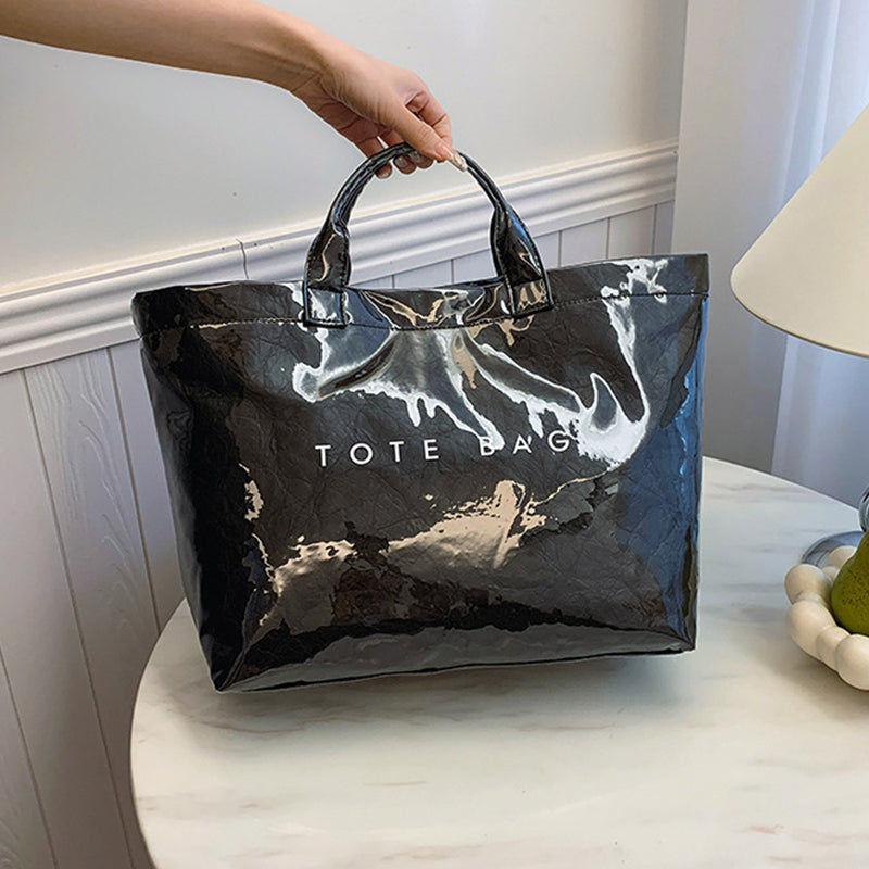 Women Letter Print Tote Bag | Bowlift