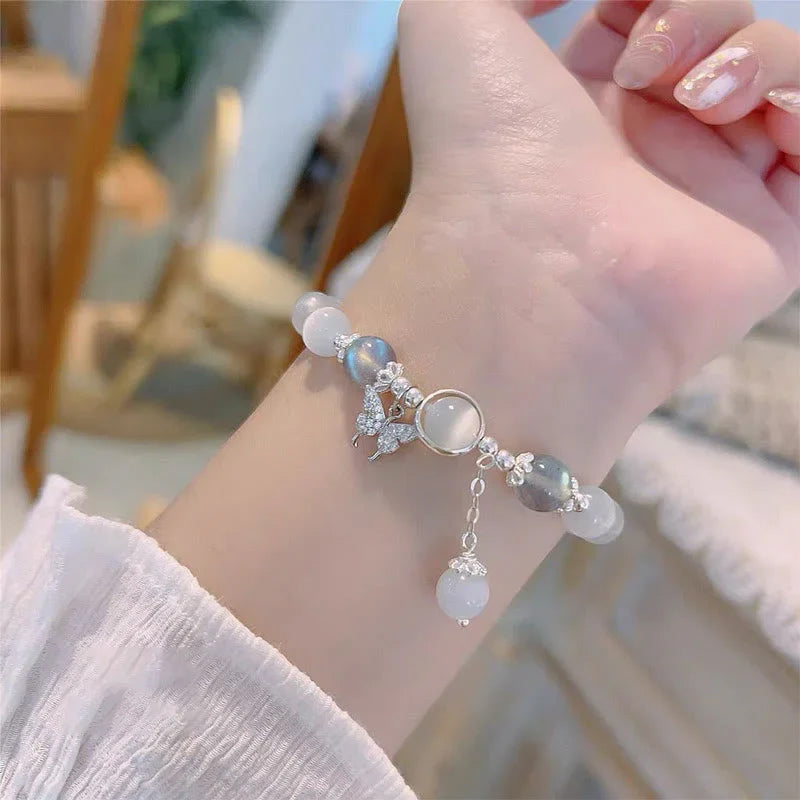 BowLift | Imitation Cat's Eye Crystal Butterfly Bracelet