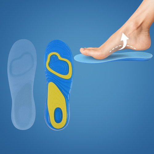 Plantar Fasciitis Relief – Self-Adhesive Gel Cushioning – Everyday Comfort for Flat-Footed Walkers Bowlift