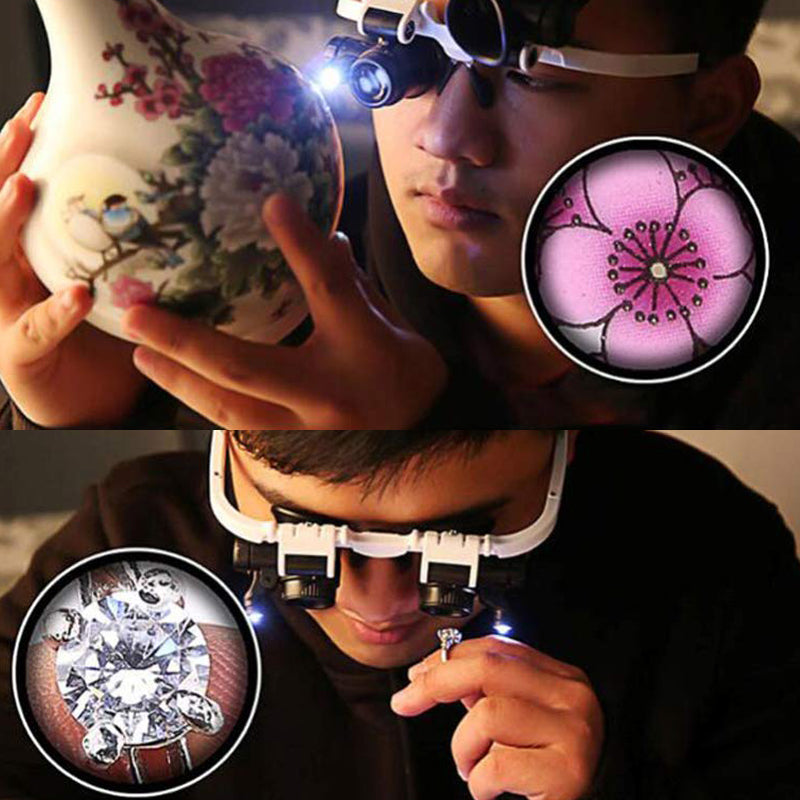 BowLift | Magnifying glasses with LED lamps for double eyes