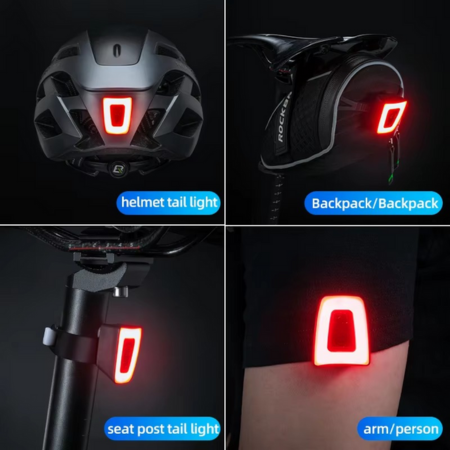 BowLift | USB Rechargeable Waterproof LED Bike Tail Light for Night Riding Safety