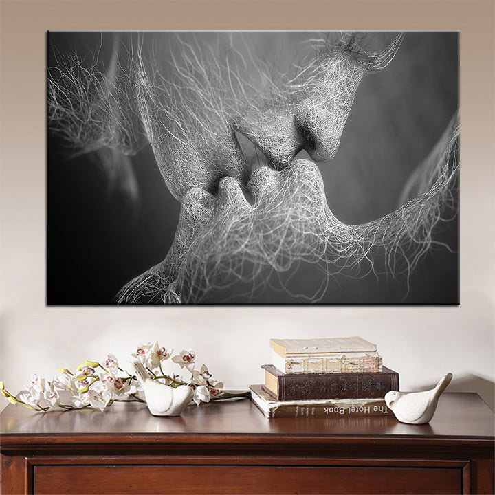 Lines Of Lovers - Canvas Wall Art Painting | Bowlift
