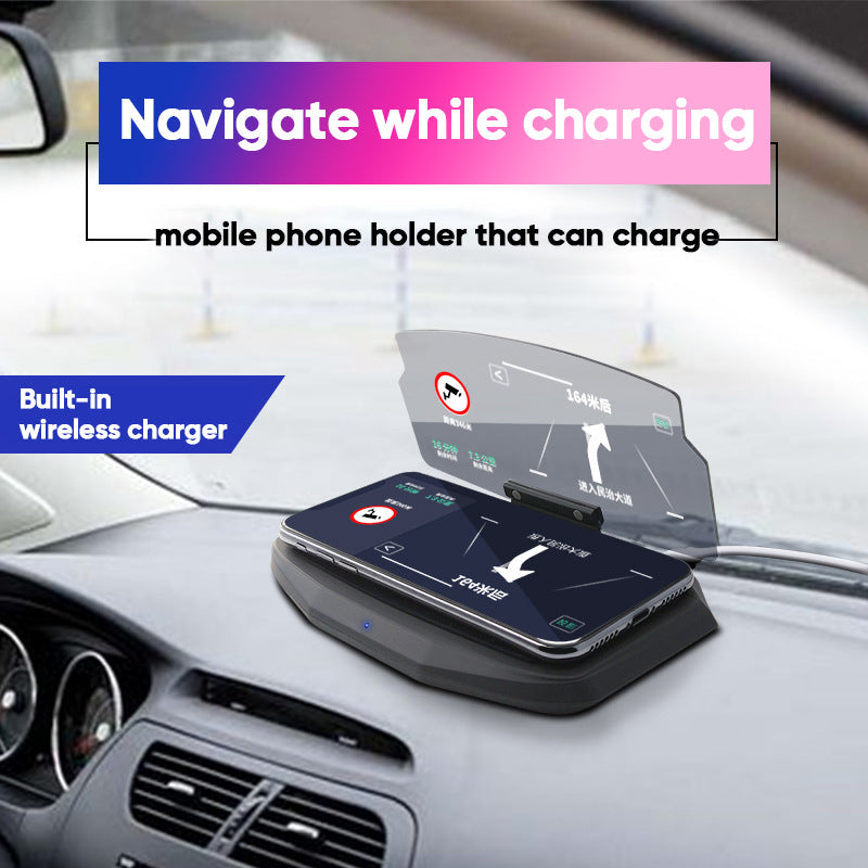 BowLift | HUD navigation projector with wireless charging function