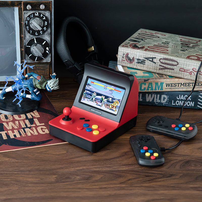 BowLift | 4.3 Inch Mini game Console with Built-in 3000 Games, 360¬∞ Joystick, 2200mAh Lithium Battery, Can be Connected to TV and Headphones, Supports Two-player Games and Up To 32G TF Card