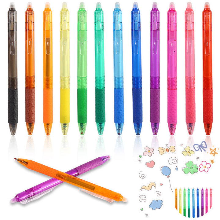 BowLift | Multicolored erasable gel pens (12 pcs)