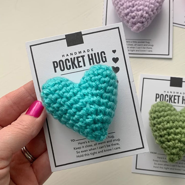 BowLift | Pocket Hug Crocheted Heart Small Gift
