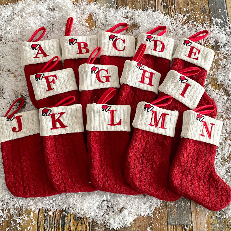 BowLift | Christmas Letter Knit Stocking