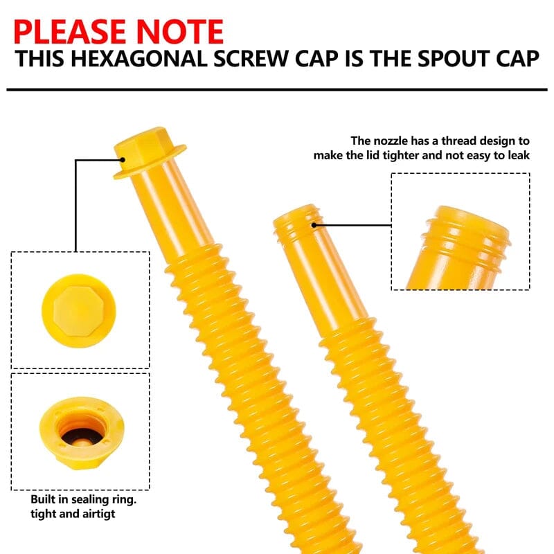 BowLift | Upgrade Replacement Fuel Can Spout with Flexible Nozzle