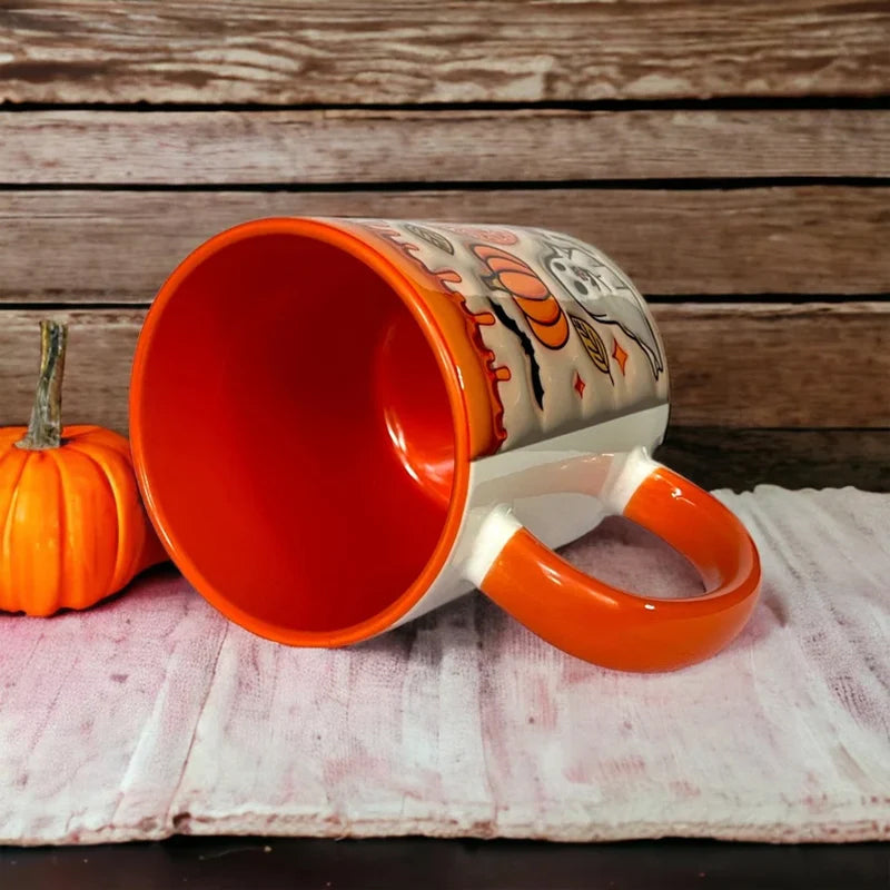 BowLift | Pumpkin Coffee Mug with Ghost