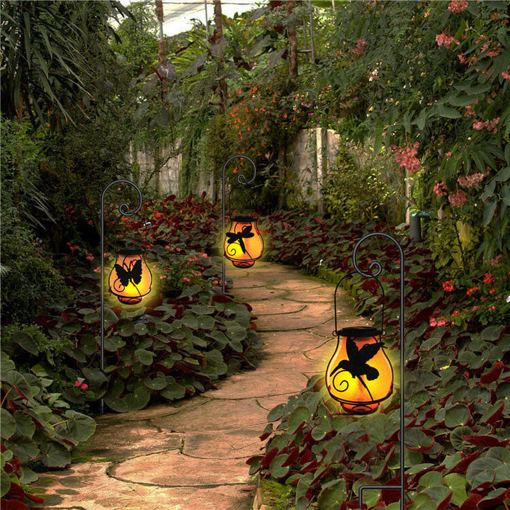 BowLift | Solar Retro Lantern LED Decorative Outdoor Waterproof Garden Hanging Light