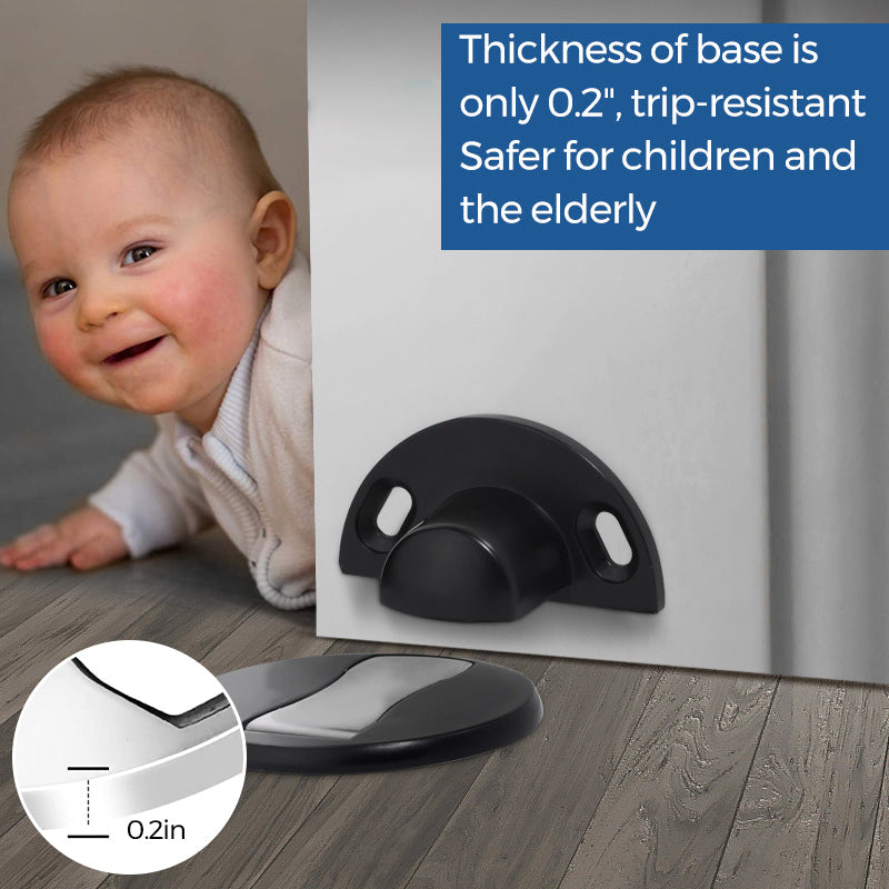 Stainless Steel Invisible Magnetic Door Stopper | Bowlift