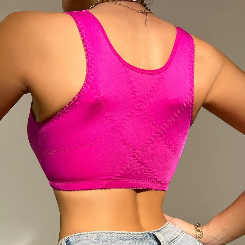 BowLift | French Lace Front Button Bra