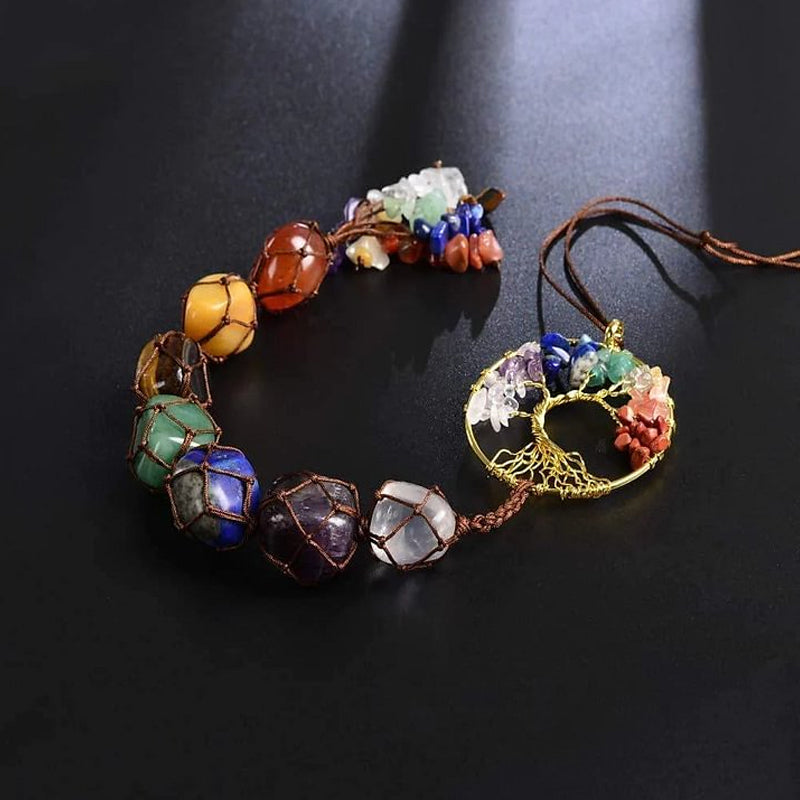 BowLift | 7 Chakra Stone Healing Crystal Tree of Life Decoration