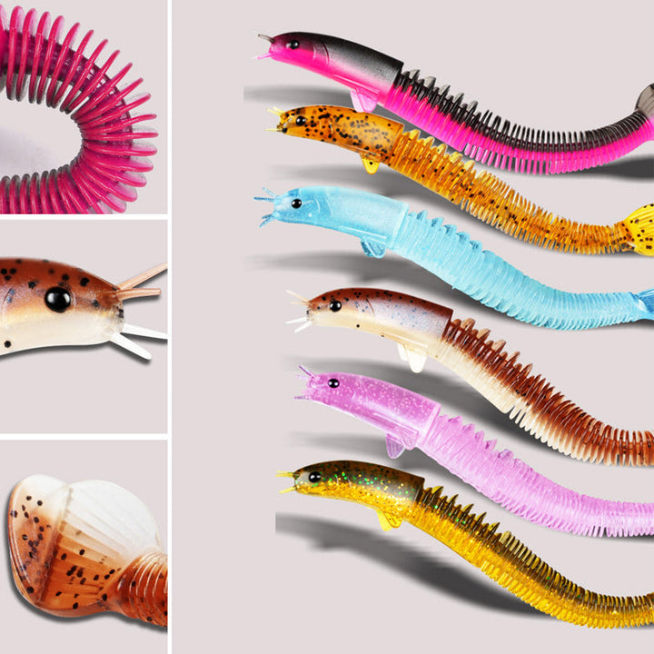 BowLift | New Design Angler Dragon Hole Bait 46 Sections Soft Bait