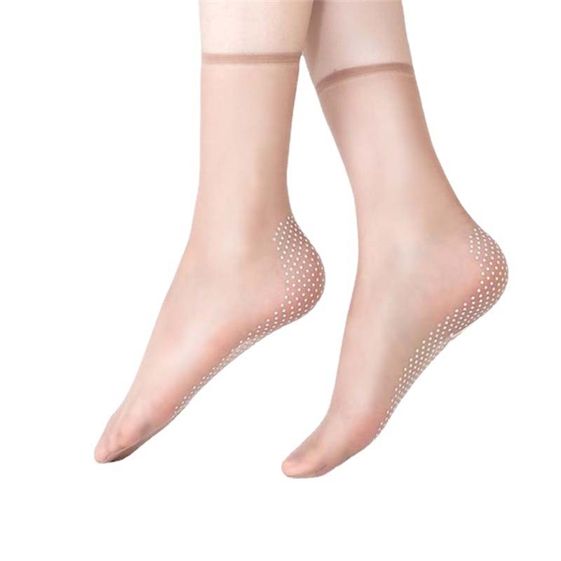 BowLift | Spring Summer Invisible Non-Slip Crystal Silk Socks