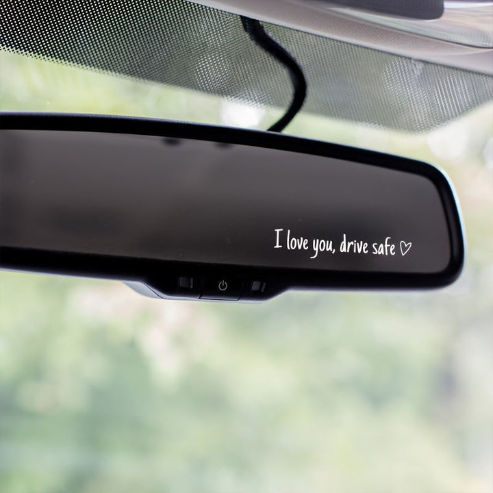 BowLift | I Love You Driving Safe Mirror Sticker