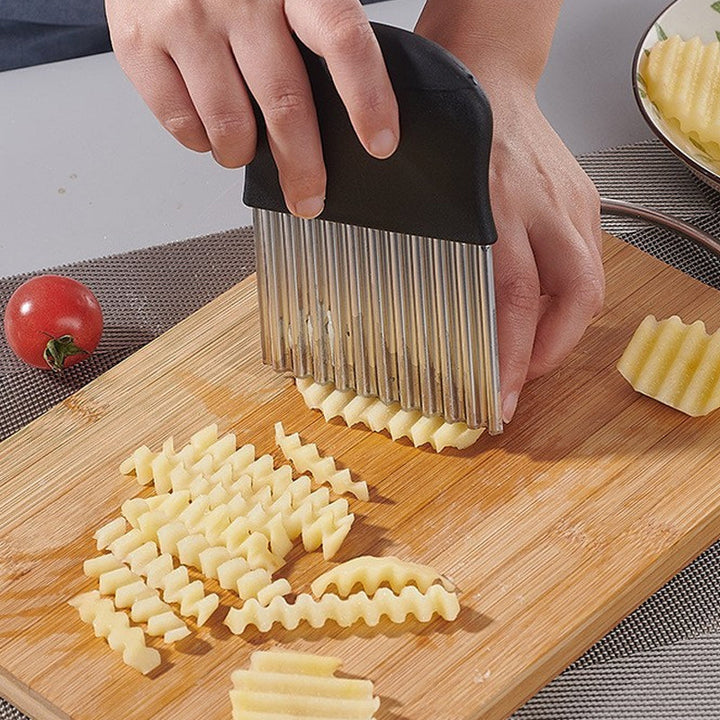 Stainless Steel Potato Wavy Cutter Knife | Bowlift