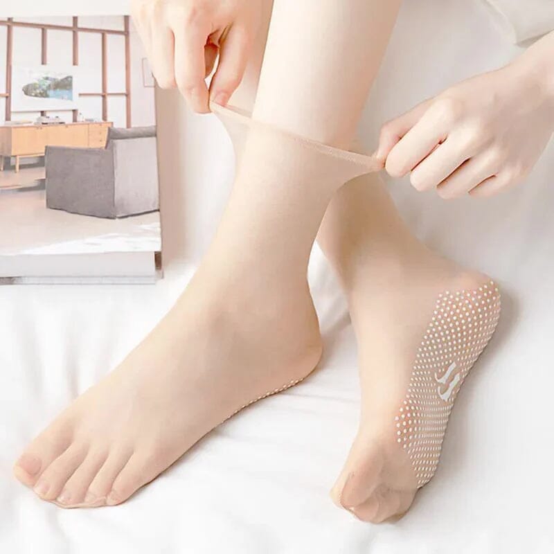 Invisible, Non-slip Crystal Silk Socks | Bowlift