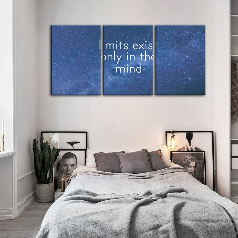 Galaxy Motivation-Canvas Wall Art Painting 3 Pieces | Bowlift