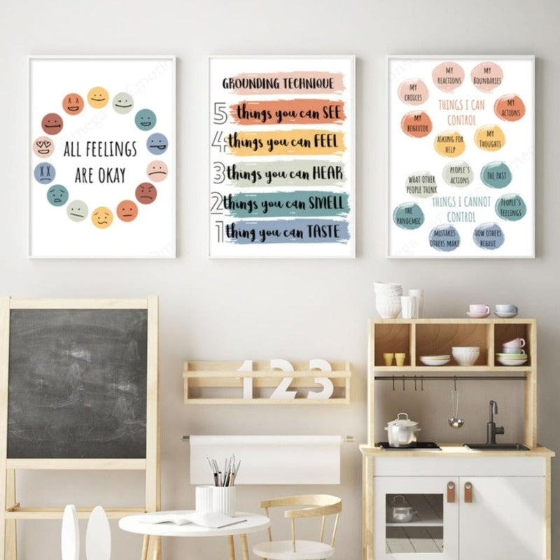 Counseling School Psychologist Wall Art Posters | Bowlift